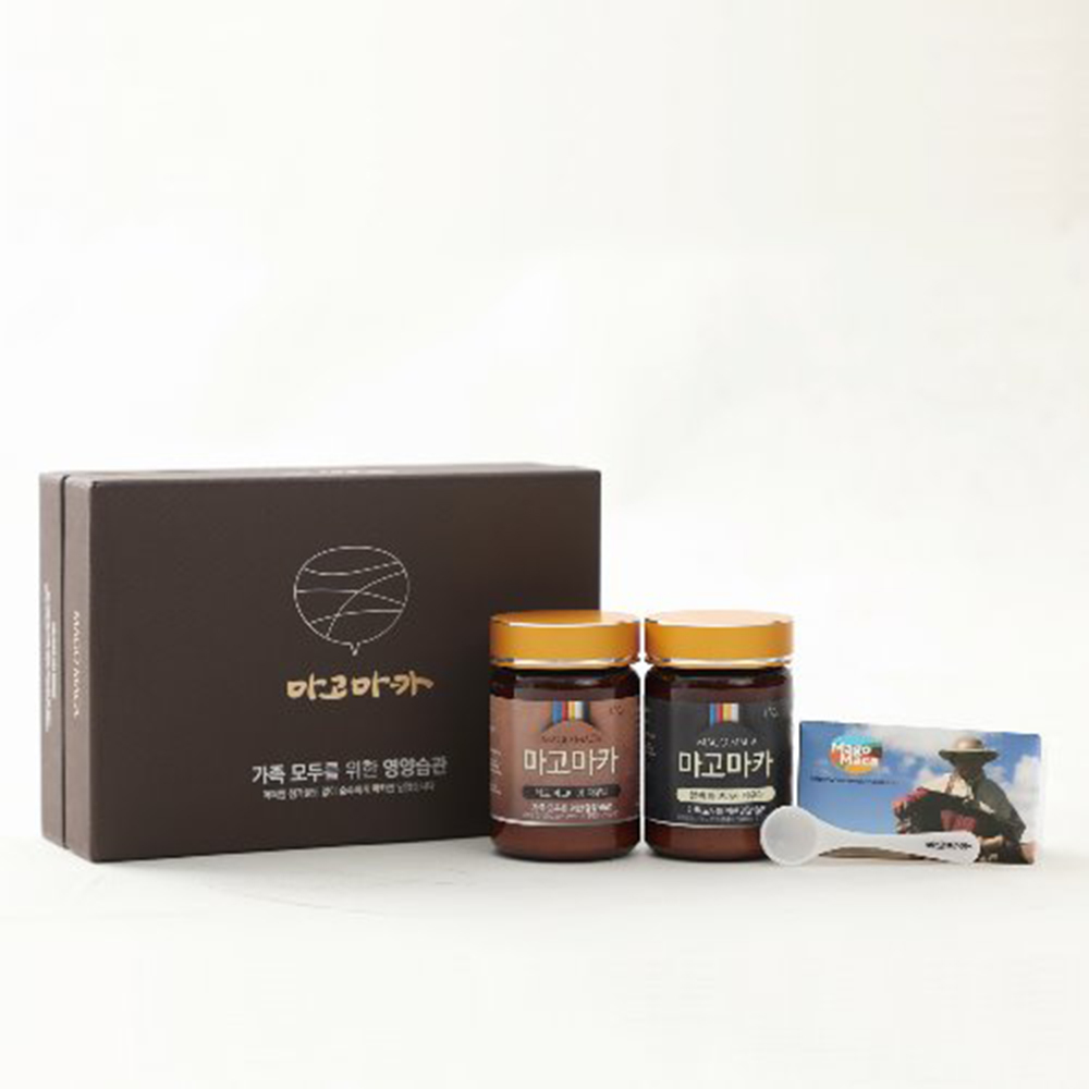 <b>마고마카</b> 부부용 선물세트 (블랙마카 150g + 레드마카 150g) 파우다 잉카의유산