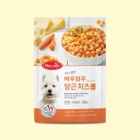 바우와우 강아지 간식 치즈볼 100g 당근