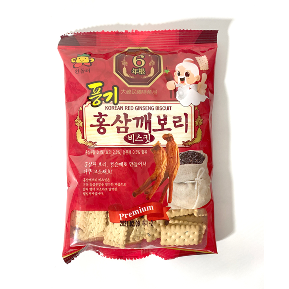 홍삼과자 홍삼깨보리 비스킷 1BOX 30봉