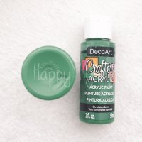 Crafter’s Acrylic - Christmas Green #37 - 2 oz 크라프터아크릴물감 데코물감 무광물감 석고방향제재료 아크릴물감 데코아트아크릴물감