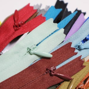 콘솔지퍼,콘실지퍼(숨은지퍼),혼솔지퍼_30컬러(25/60cm)