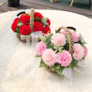 카네이션바구니 쁘띠 어버이날 비누꽃 스승의날 부모님 선물