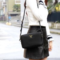 프라다 비텔로 피닉스 더블 지퍼 숄더백 (1BH079-2E8K) / PRADA VITELLO PHENIX DOUBLE ZIPPER SHOULDER BAG