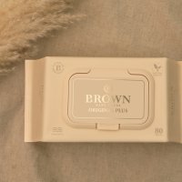 [국민템특가] 브라운 오리지널 플러스 아기물티슈 80매 캡형 10팩