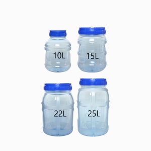 에코스킨 대용량 PC물통 플라스틱통 쌀통 담금주병 10L, 15L, 22L, 25L