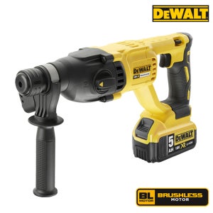 [디월트] DCH133P2 18V/5.0Ah 일자형 BL 충전 로타리 햄머 드릴