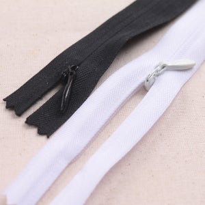 콘솔지퍼 숨은지퍼 블랙 24cm 61cm