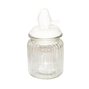 참새 세라믹 글래스 자 280ml 캔들용기