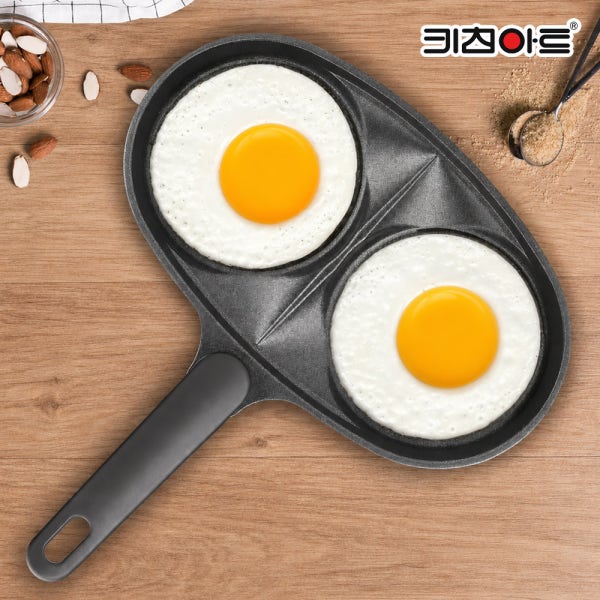 네이처안 키친아트 계란 후라이팬 2구 일반 에그팬