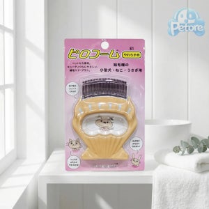 케어펫 사랑빗 E1 단모종 브러쉬 고양이빗 강아지빗