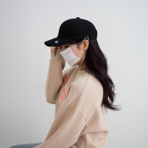 마스크걸이모자 겨울 필수템 출근길 마스크착탈편함 귀아픔 귀통증완화 블랙 볼캡