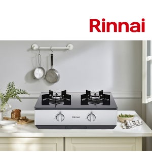 전국설치 린나이 2구 스탠드형 일반 레인지 자동불꽃차단 센서 가스렌지 LNG도시가스, 실버