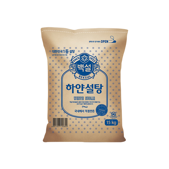 [CJ제일제당] [백설] 설탕 하얀설탕 15kg