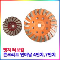 엣지콘트리트 연마날 터보컵 100mm 아스트라 콘크리트연마날