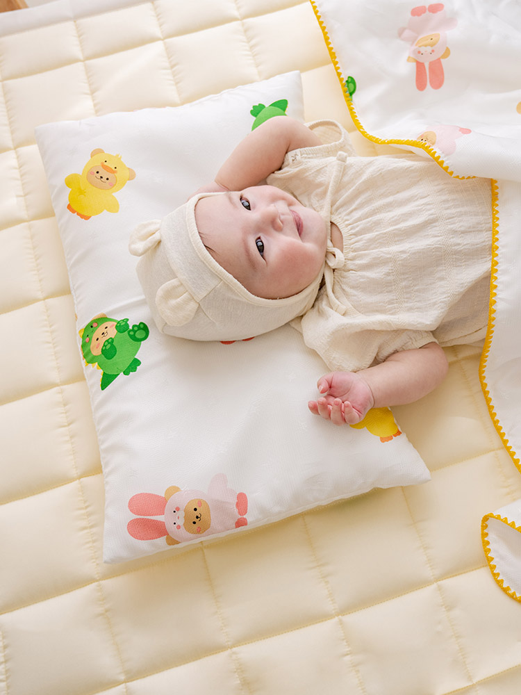 포몽드 무형광 인견 아기여름베개 커버 30x50 꼼프렌즈