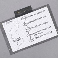 한국지도 메모지 예쁜 메모 - 비온뒤 한반도 메모지