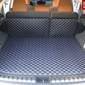 지엠지모터스 렉서스 NX300h 퀼팅가죽 트렁크매트+2열등받이 보호대 셋트 차박