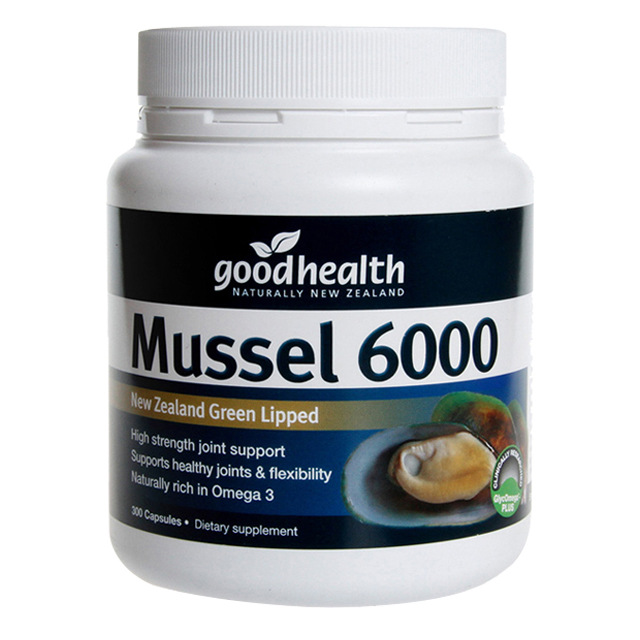 굿헬스 뉴질랜드 <b>초록입홍합</b> 머슬 <b>6000</b>mg 300캡슐