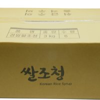 [경일식품] (박스)국산 쌀조청 3kg x 6