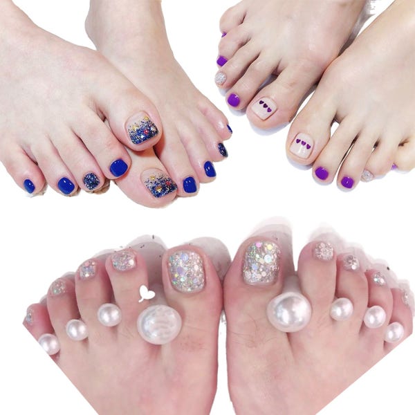 CICI NAIL 페디 패디큐어 발 네일 젤 스티커 여름 프렌치 파츠
