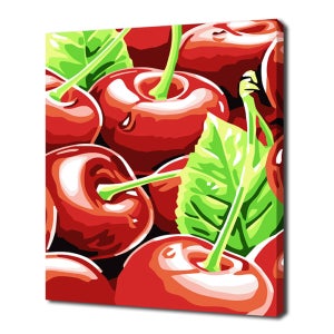 에코솔 셀프페인팅 체리정물 12색 일러스트 20x30cm 명화 그리기 DIY 숫자유화 취미