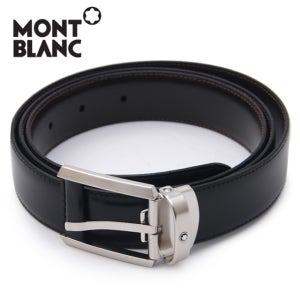 몽블랑 벨트 컨템퍼러리 LEATHER 팔라듐 매트 핀 38158