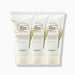 [스킨푸드] 라이스 데일리 브라이트닝 스크럽폼 150ml 3개