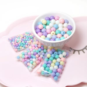 파스텔 구슬 20g (6 8 10 12mm) 비즈 공예 목걸이 팔찌만들기 재료