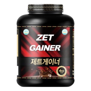 제트리션 제트게이너 4kg 초코 체중 근육 탄수화물 단백질 게이너