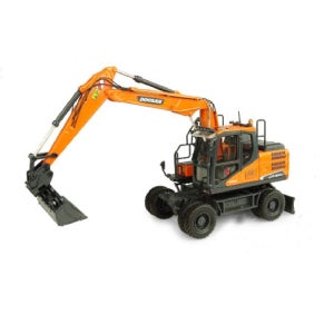 중장비 모형 (두산 굴삭기 DX160W 1:50) 굴착기 미니어처, 건설기계 다이캐스트