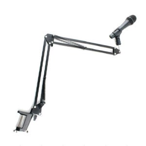 탁상용 마이크 스탠드 거치대 스텐드 받침대 걸이 1자형 붐마이크 2단관절형 I형 유튜버 녹음 방송용