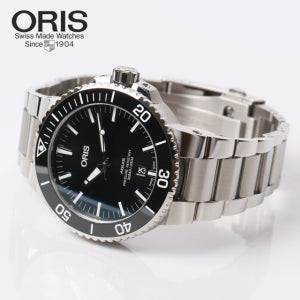 오리스 아퀴스 데이트 733 7730 4134 유광 세라믹베젤 메탈시계 백화점AS