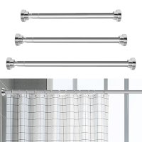 스텐 압축봉 욕실 커튼봉 화장실 커텐 샤워봉 못없이 길이조절 자취방 원룸 필수품 S50