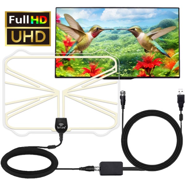 브리사 디지털 TV 안테나 5M UHD 지상파 실내 수신기 증폭기 세트 SPA-U30d