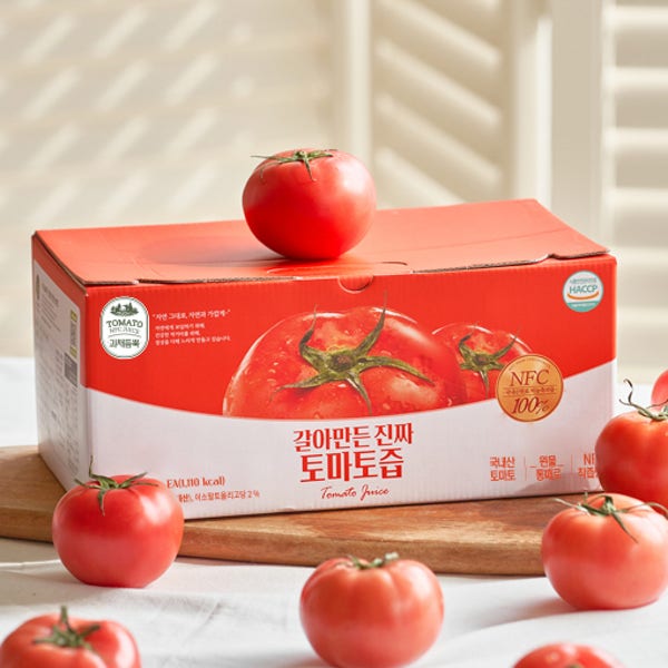 [슈퍼적립] 국내산 토마토 갈아만든 진짜 토마토즙 100ml x 30팩