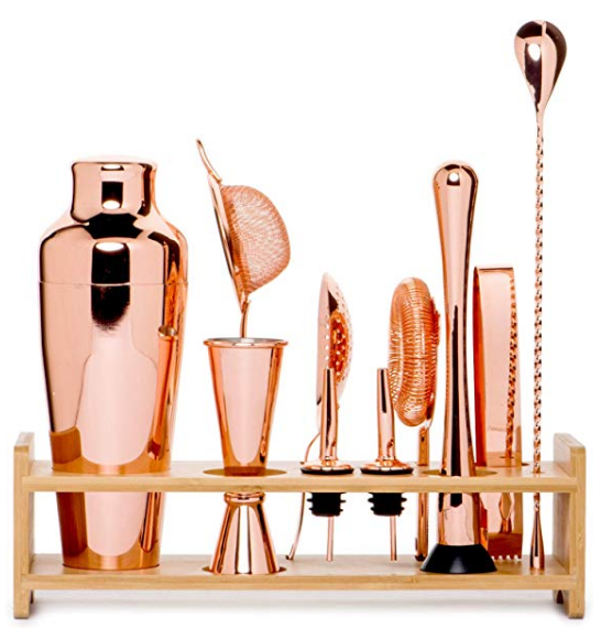 칵테일 쉐이커 세트 지거 bar 용품 - <b>copper</b> 10pcs