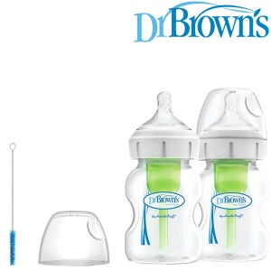 forBaby 닥터브라운 / PP 젖병 와이드넥 150ml 트윈팩, 1단계 젖꼭지 포함