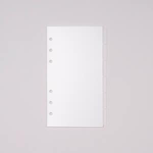 6공 다이어리 바인더 속지 A6 반투명 인덱스 탭