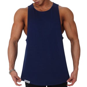 베르만어패럴 남자 헬스 무지 머슬 나시 네이비 민소매 러닝 크로스핏 운동복