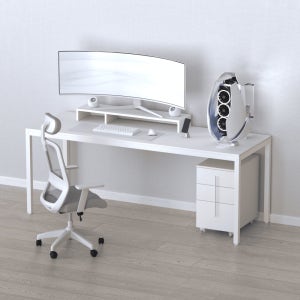 다가구 프래그마 1인용 학생 게이밍 컴퓨터책상 사무실 철제 데스크 1600x600mm