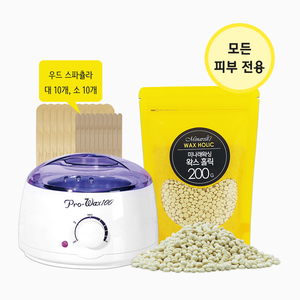 미나래왁스 홀릭 200g+프로왁스워머기100 set