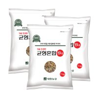 22년산 THE 건강한 균형혼합 19곡 3kg(1kgX3) / 혼합곡 박스포장