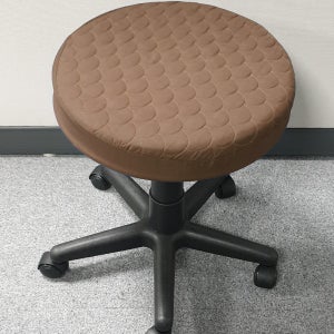 맞춤제작 병원 진찰용 보조 원형의자 커버 면혼방원단