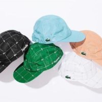 Supreme X Lacoste Reflective Grid Nylon Camp Cap 5Color 슈프림X라코스테 리플렉티브 그리드 나일론 캠프캡 모자 5색상