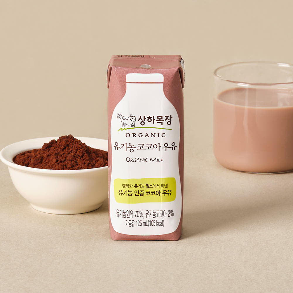 상하목장 유기농 멸균 우유 코코아