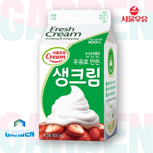 서울우유 생크림 500ml 신선함이 살아있는 원유 유크림 100%