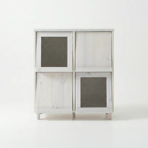 필몬 수납장 4문 9380 810x400x920mm, 2단, 화이트파인베니어 9594.0309