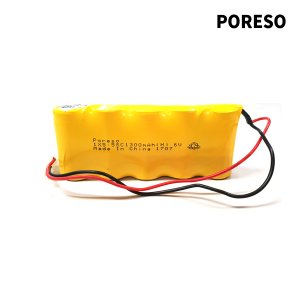 예비전원 DC 6.0V 1300mAh Poreso 1X5 SC 1300mAh(H) 6V 소방 유도등 KFI 와우글로컴 제이앤에스테크 LND Shida