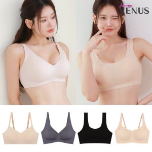 비너스 브라 스포츠 브라탑 누디 와이어리스