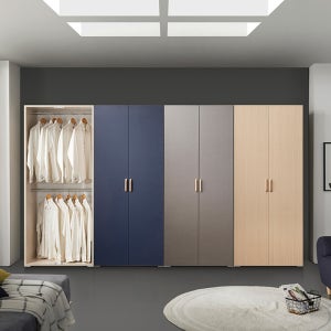 케이컴퍼니 LPM 이음 800 옷장 2단 행거장 장롱